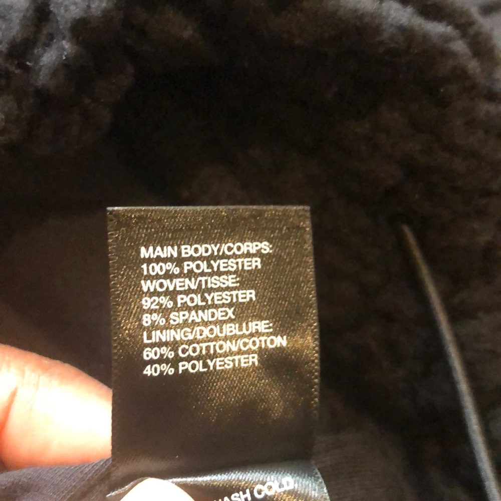NWT! Zella Cassie black faux shearling hoodie - Picture 9 of 11